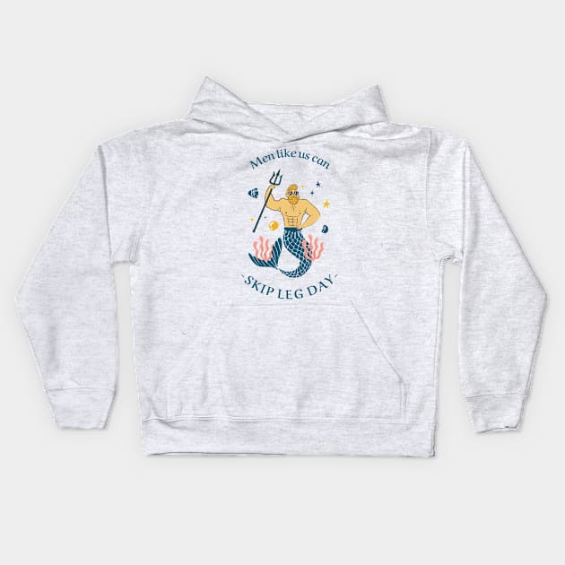 men like us can skip leg day Kids Hoodie by WOAT